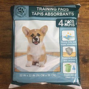Greenbrier Kennel Club Training Pads 4 Pads 22" x 22" Extra Absorbent